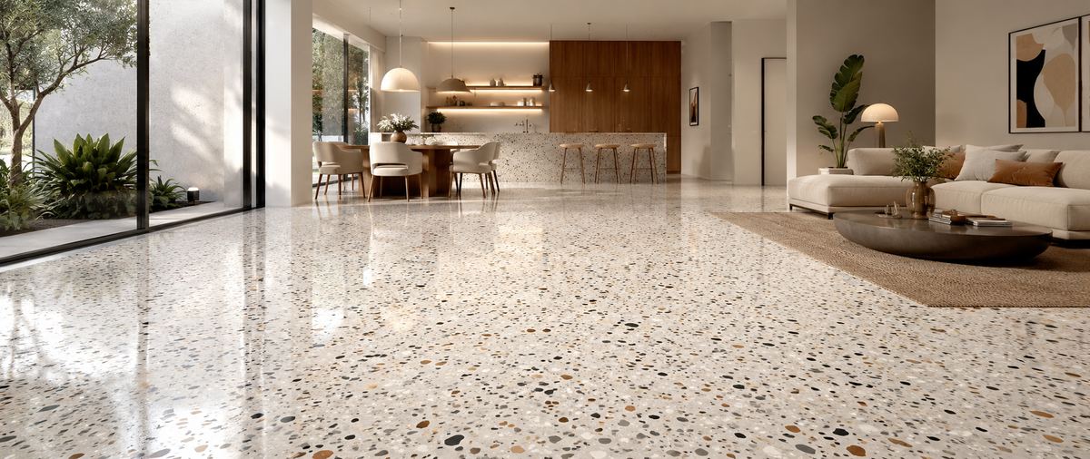 Terrazzo floor